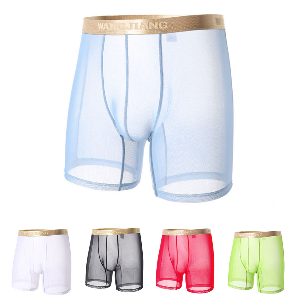 Boxer Shorts Modal - Heren mesh doorzichtige dunne naadloze boxershorts