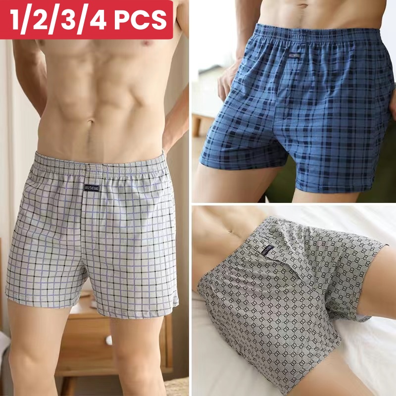 Boxer Brief Pack Cotton - 1/2/3/4PCS Plus Size M-XXXL Katoen Aro