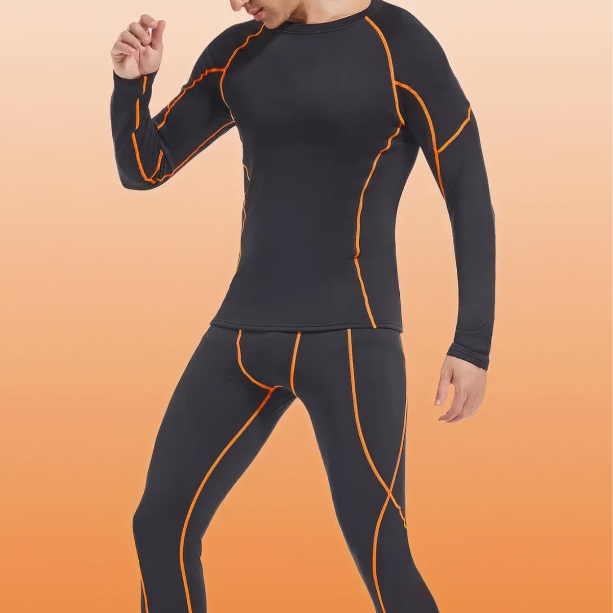 Winter Heren Fleece Sportset 2 - Compression Long Pant recensie en prijs