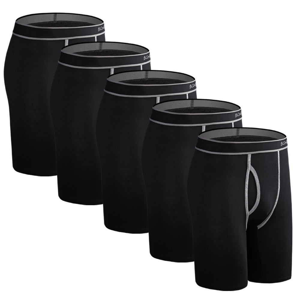 5pcs Lange Boxer Heren Boxersh - Boxer Brief Pack Cotton recensie en prijs